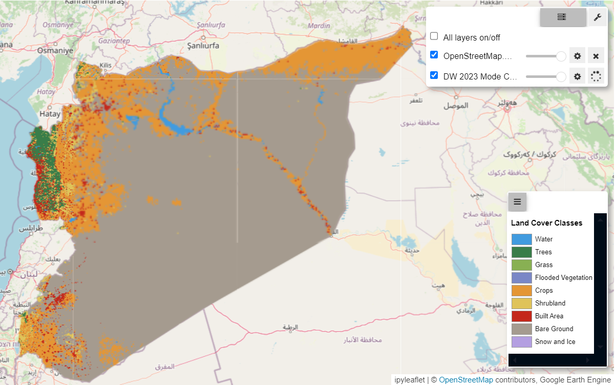 Syria MODIS Land Use Cover.png