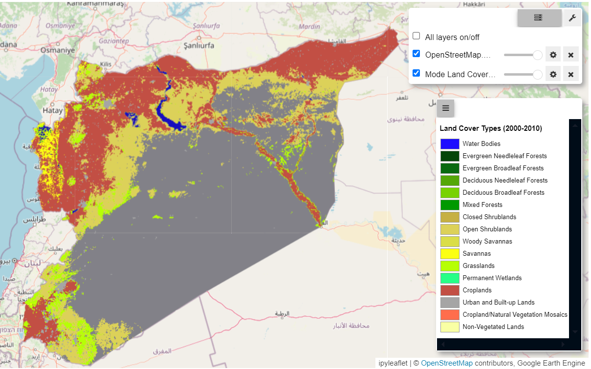 Syria MODIS Land Use Cover.png