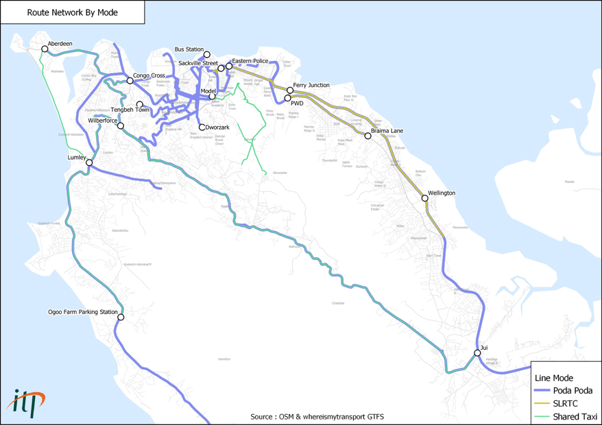 Freetown Transit Map